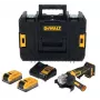 DEWALT DCG404S2T-QW smerigliatrice angolare a batteria 18V 125mm brushless 2x4,0Ah batterie XR Li-Ion e caricabatterie valigetta TSTAK