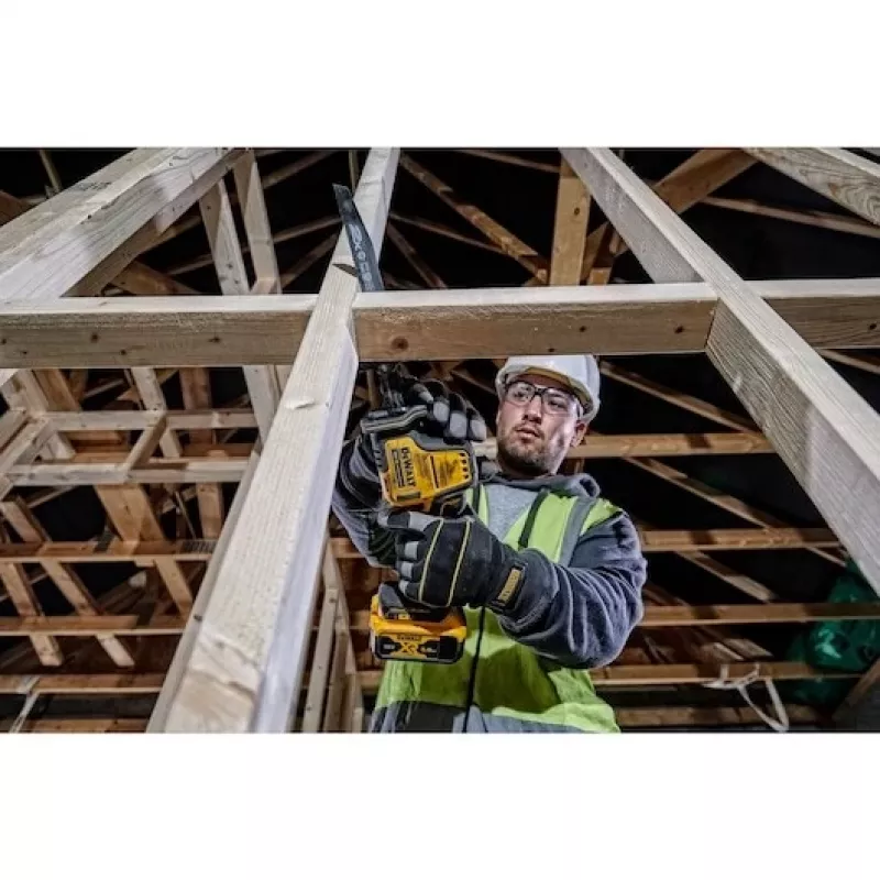 DEWALT DCS369P2-QW 18V XR Kit sega a sciabola brushless con 2 batterie da 5,0 Ah, caricabatterie e valigetta TSTAK II