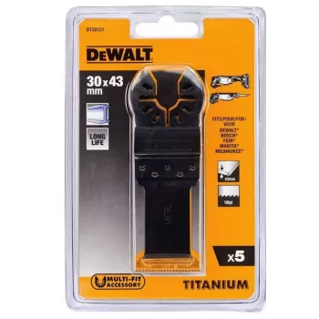 Lama per sega DEWALT rivestita in titanio - 30 mm x 43 mm (5 pezzi)