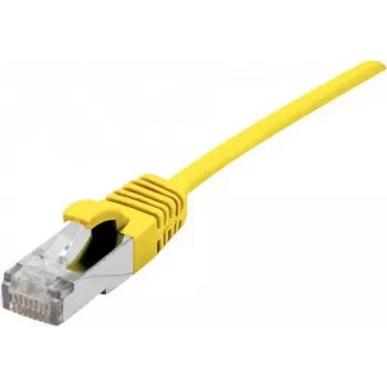 Dexlan Cat. 6A S/FTP (PiMF) cavo ultra sottile senza alogeni con protezione del fermo, giallo, 10 m 858713
