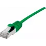 Dexlan Cavo patch Cat. 6A S/FTP (PiMF) ultraleggero senza alogeni con protezione del fermo, verde, 10,0 m 858720