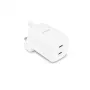 DICOTA caricabatterie da parete GaN USB-C 2 porte 100W bianco