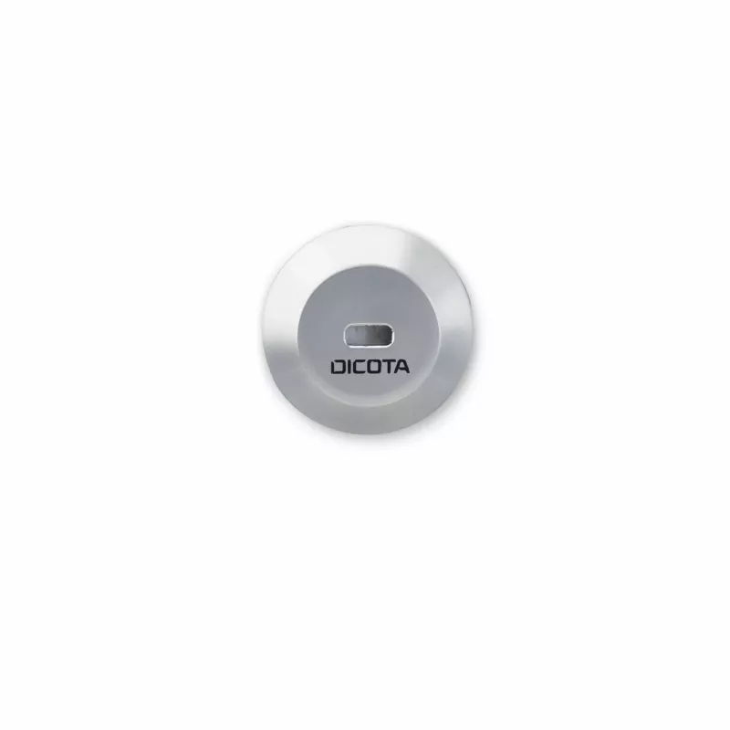 DICOTA piastra di ancoraggio per lucchetto laptop per T-Lock, argento D32052