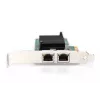 DIGITUS scheda di rete Gigabit Ethernet 2 porte, RJ45, PCI Express, chipset Intel I210-AT (DN-1013-2)