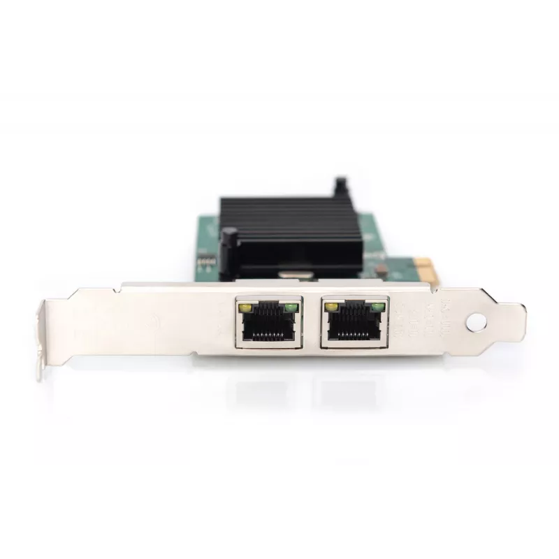 DIGITUS scheda di rete Gigabit Ethernet 2 porte, RJ45, PCI Express, chipset Intel I210-AT (DN-1013-2)
