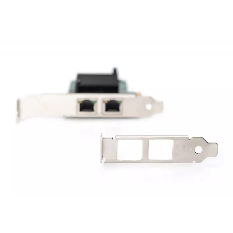 DIGITUS scheda di rete Gigabit Ethernet 2 porte, RJ45, PCI Express, chipset Intel I210-AT (DN-1013-2)