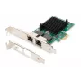DIGITUS scheda di rete Gigabit Ethernet 2 porte, RJ45, PCI Express, chipset Intel I210-AT (DN-1013-2)