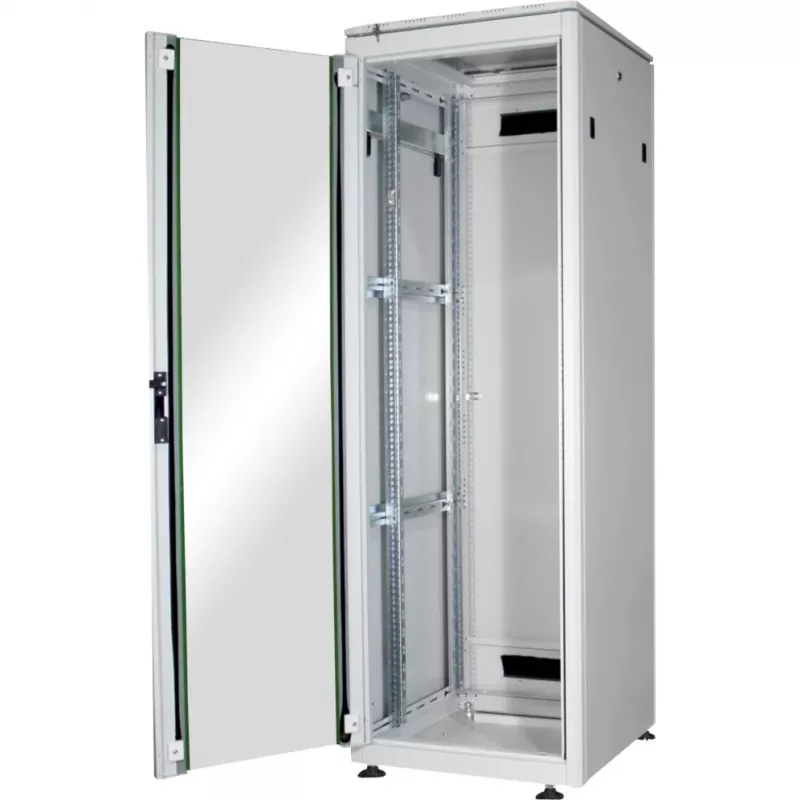 DIGITUS 36HE armadio di rete Unique 600x600mm porta in vetro grigio