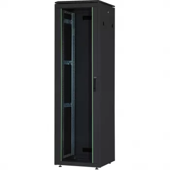 DIGITUS 42HE Armadio di rete Unique 600x600mm Porta in vetro nero