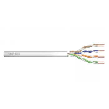 DIGITUS cavo di installazione Cat.5e U/UTP, LSOH, AWG24/1, 500m, grigio, rotolo