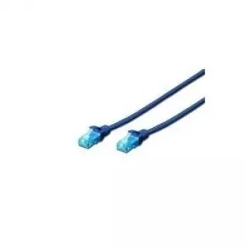 DIGITUS cavo patch CAT 5e U/UTP, RJ45, 0,5 m, giallo, PVC, contatti dorati, Gigabit Ethernet DK-1512-005/Y