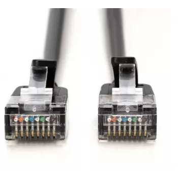 DIGITUS cavo patch slim CAT 6A F/FTP, 3 m, nero, confezione da 10, LSZH, 10 Gbps, 500 MHz, PoE++