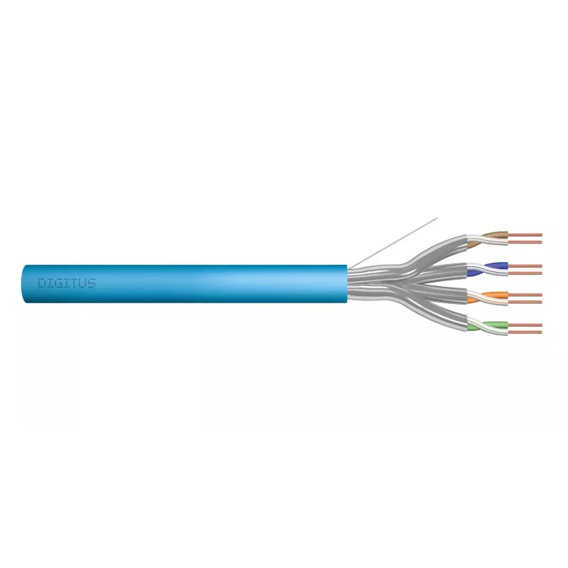 DIGITUS Cavo di installazione Cat6A U/FTP Dca AWG 23/1 LSOH 500m blu rotolo