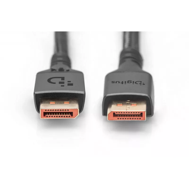 Digitus DisplayPort 2.1 cavo di collegamento, 16K, 80 Gbps, 2 m, Nero