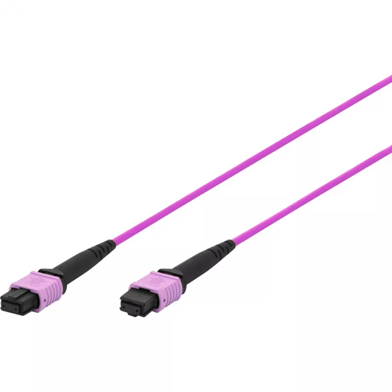 DIGITUS OM4 MPO su MPO cavo patch 12 fibre, 2m, metodo A, viola DK-2566-02/4