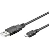 DIGITUS cavo USB 2.0 Type-A - Micro-B maschio/maschio 1,8m nero
