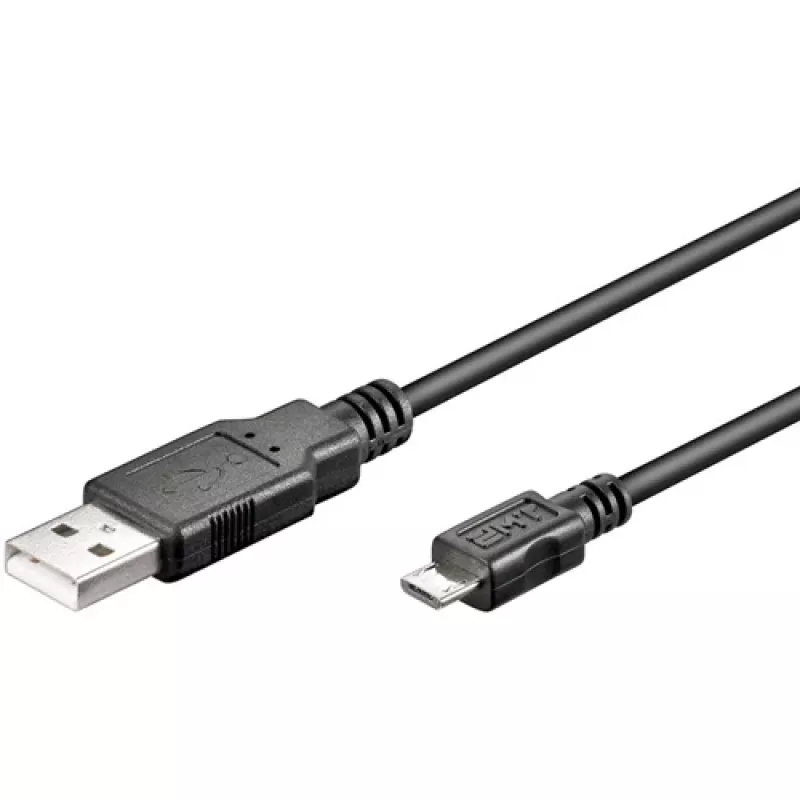 DIGITUS cavo USB 2.0 Type-A - Micro-B maschio/maschio 1,8m nero