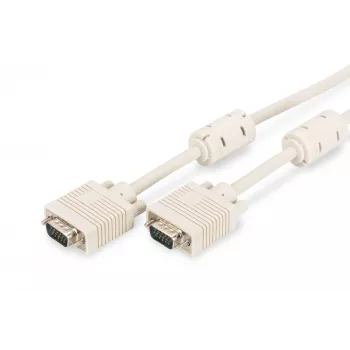 DIGITUS cavo di collegamento monitor VGA 1,8 m nero