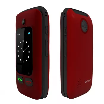 eSTAR Digni Flip Feature Phone, rosso