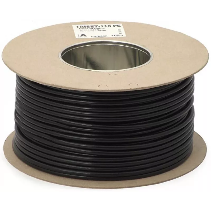 DIPOL TRISET-113 cavo coassiale riempito di gel 75 Ohm guaina PE classe A 100 dB