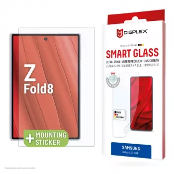 DISPLEX vetro smart protezione display Samsung Galaxy Z Fold8 - vetro temperato 9H, ultra chiaro, senza bolle, anti-impronta