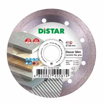 DISTAR disco diamantato DÉCOR SLIM 125 x 1.2 x 8 x 22.23mm