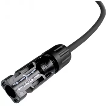 DIVERSE cavo di prolunga solare 6mm², connettore maschio MC4 su femmina, 1,5 metri, nero
