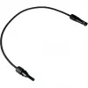 DIVERSE Cavo di prolunga solare 6mm², connettore maschio MC4 su femmina, 1 metro, nero