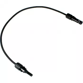 DIVERSE Cavo di prolunga solare 6mm², connettore maschio MC4 su femmina, 1 metro, nero