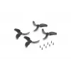 DJI Avata 2 Eliche (coppia) – Ricambio ufficiale, attacco rapido, 3 pale, nero