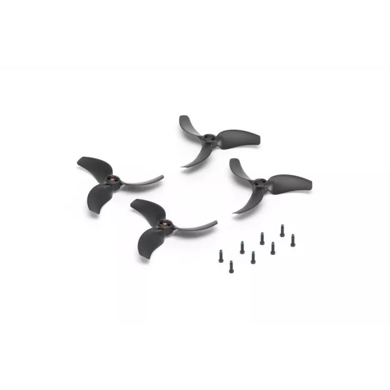 DJI Avata 2 Eliche (coppia) – Ricambio ufficiale, attacco rapido, 3 pale, nero