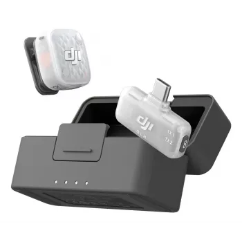 DJI Mic Mini 2S sistema microfonico wireless (1 trasmettitore + 1 ricevitore mobile + custodia di ricarica)