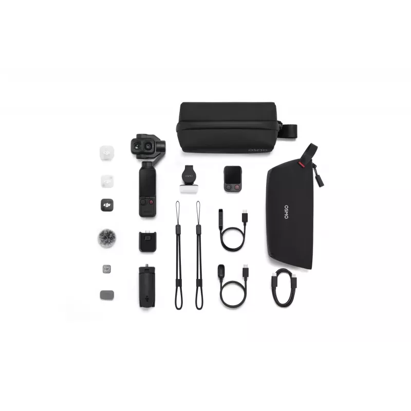 DJI Osmo Pocket 4P Vlog Combo fotocamera 4K, nero