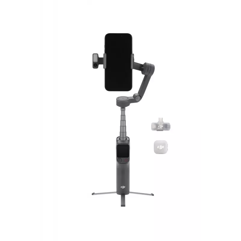 DJI Osmo Mobile 8P Creator Combo Stabilizzatore gimbal per smartphone Nero