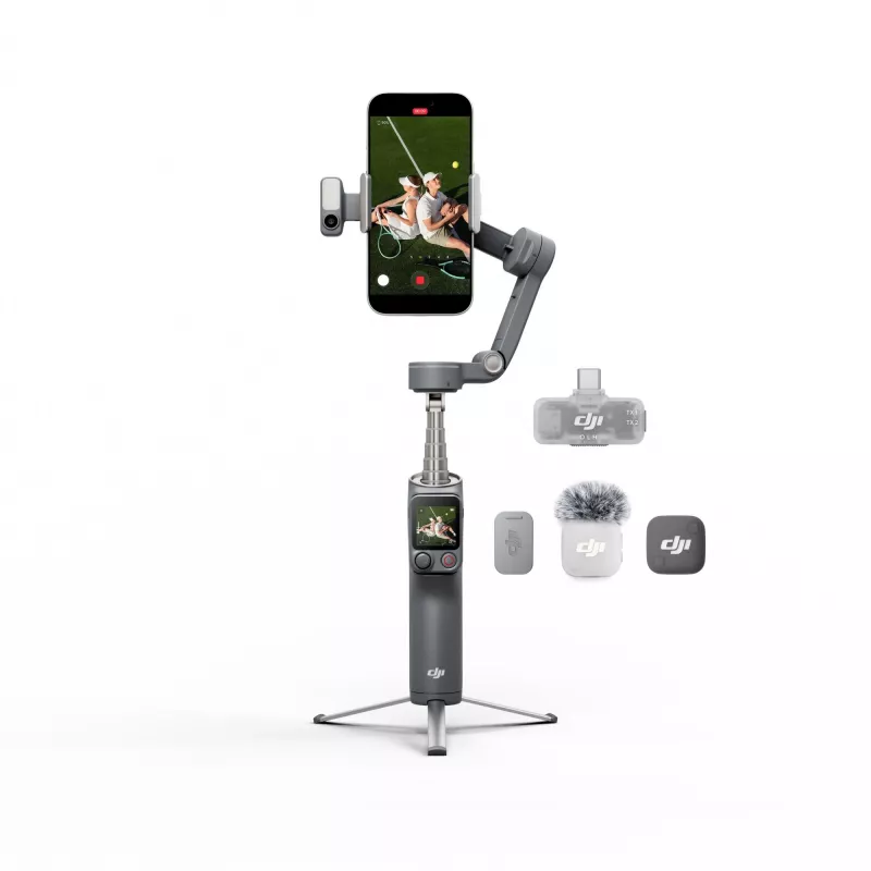 DJI Osmo Mobile 8P Creator Combo Stabilizzatore gimbal per smartphone Nero