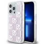 DKNY Apple iPhone 15 Pro 6,1 pollici Custodia rigida Liquid Glitter Multilogo rosa