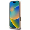 DKNY Custodia per iPhone 16 Pro con motivo a quadri e strisce stampate - rosa