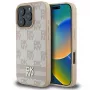 DKNY Custodia per iPhone 16 Pro con motivo a quadri e strisce stampate - rosa