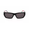 DKNY DK545S-002 Occhiali da sole donna rettangolari - montatura nera lenti grigie sfumate 56mm
