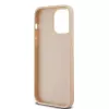 DKNY Custodia in pelle con motivo Mono a quadri e strisce stampate per iPhone 14 Pro Max - Rosa