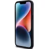 DKNY Custodia in pelle Mono Stripe e logo in metallo per Apple iPhone 14 Pro - Nero