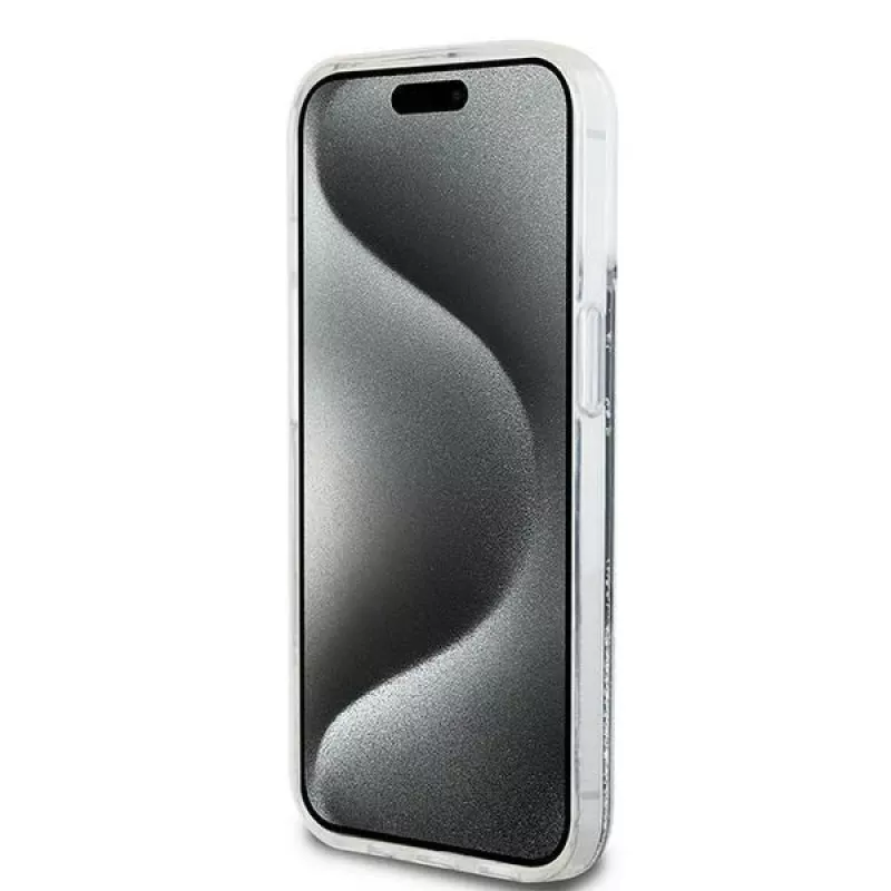 DKNY Liquid Glitter Big Logo Custodia iPhone 14/15/13 - Nero