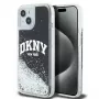 DKNY Liquid Glitter Big Logo Custodia iPhone 14/15/13 - Nero
