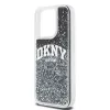 DKNY Custodia Liquid Glitter Big Logo per iPhone 14 Pro - Nero