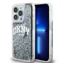 DKNY Custodia Liquid Glitter Big Logo per iPhone 14 Pro - Nero