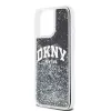 DKNY Custodia Liquid Glitter Big Logo per iPhone 14 Pro Max - Nero