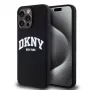 DKNY custodia in silicone liquido Arch Logo MagSafe per iPhone 14 Pro Max - nero