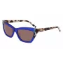 DKNY Occhiali da sole donna DK547S5516425 - Montatura in acetato havana, lenti marroni sfumate, 55 mm