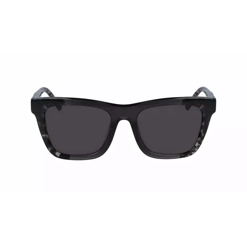 DKNY Occhiali da sole donna quadrati DK529S-001 - Montatura nera, lenti grigie, 53 mm