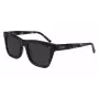 DKNY Occhiali da sole donna quadrati DK529S-001 - Montatura nera, lenti grigie, 53 mm
